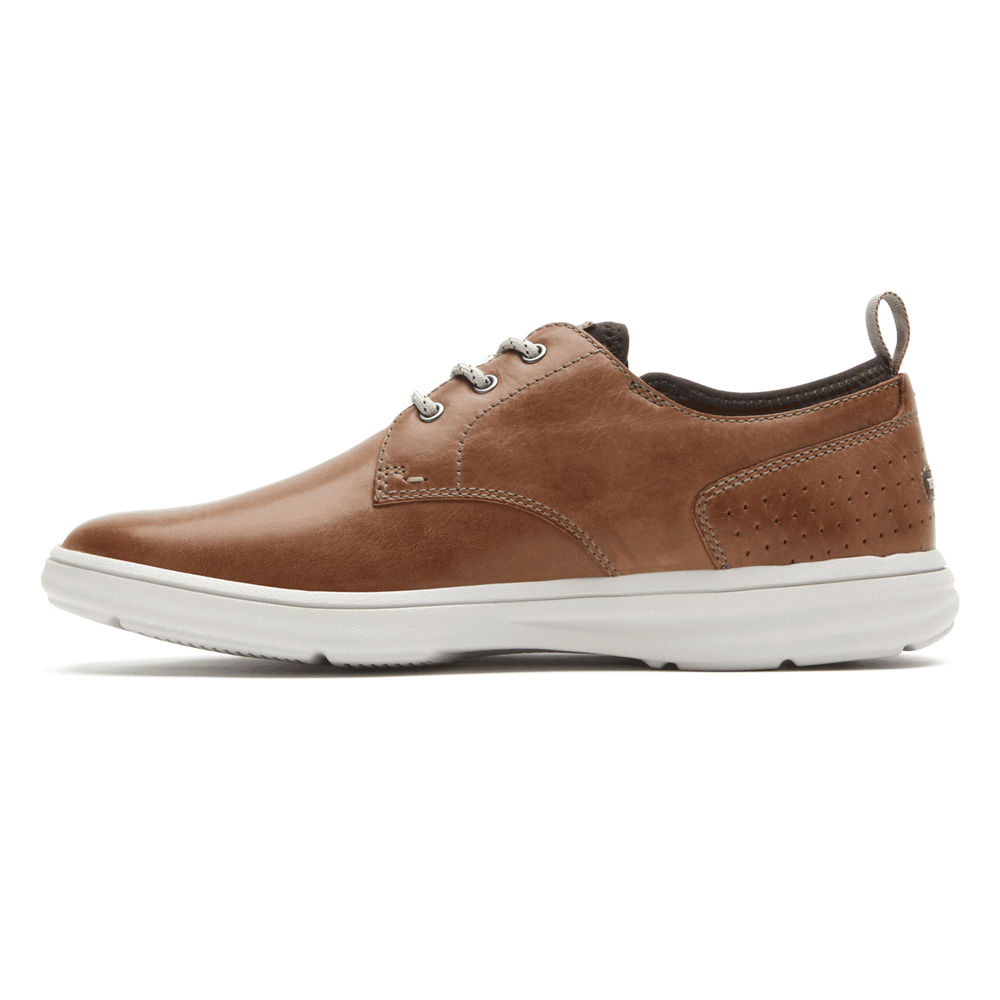 Oxfords Rockport Hombre Mexico - Zaden Plain Toe Marrom - GVNAC9378